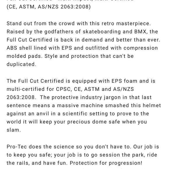 (NIB) PRO-TEC | Full Cut Certified Skate Helmet - S - Picture 10 of 11